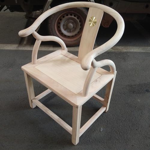 白茬新中式休闲椅白胚家具茶台椅子橡木围椅靠背椅厂家批发